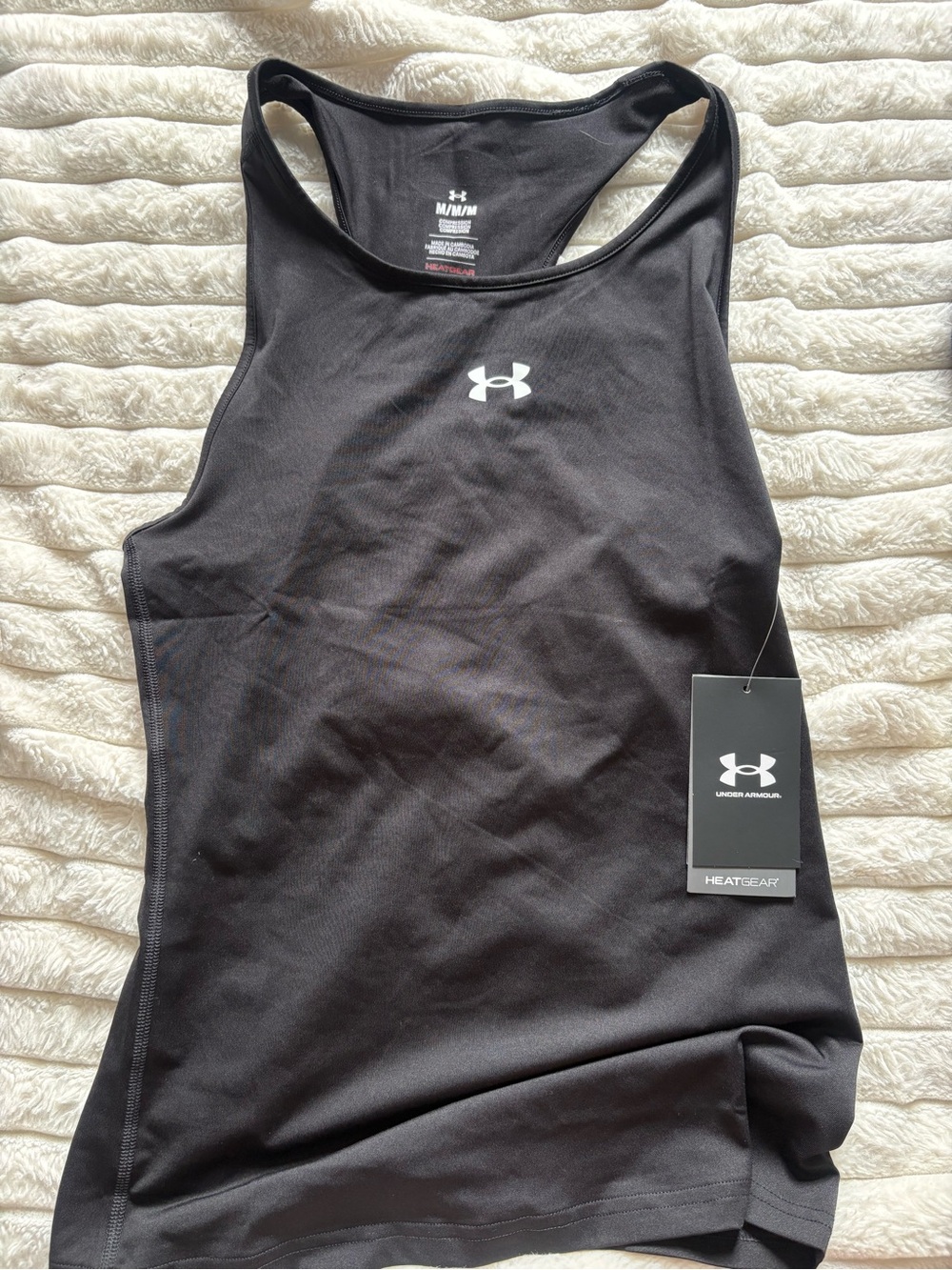 Under Armour Women’s Black HeatGear Racerback Performance Tank